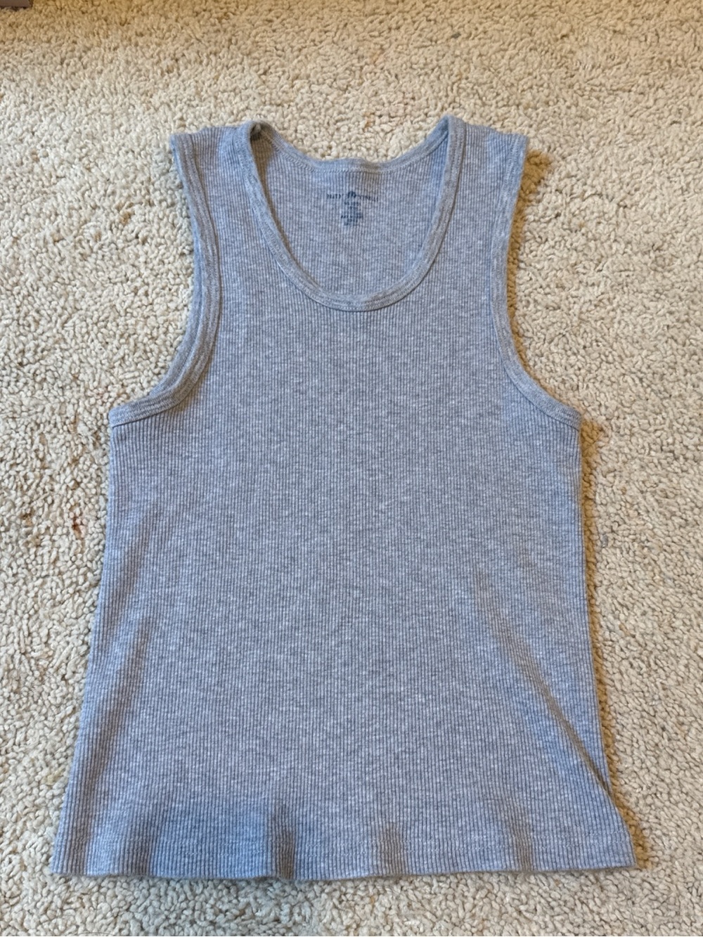 Black ribbed Brandy Melville tank top. One size.